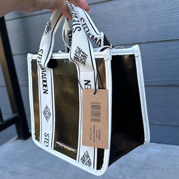 Steve Madden Faux Patent Leather Bwebber Bag - Picture 2 of 5